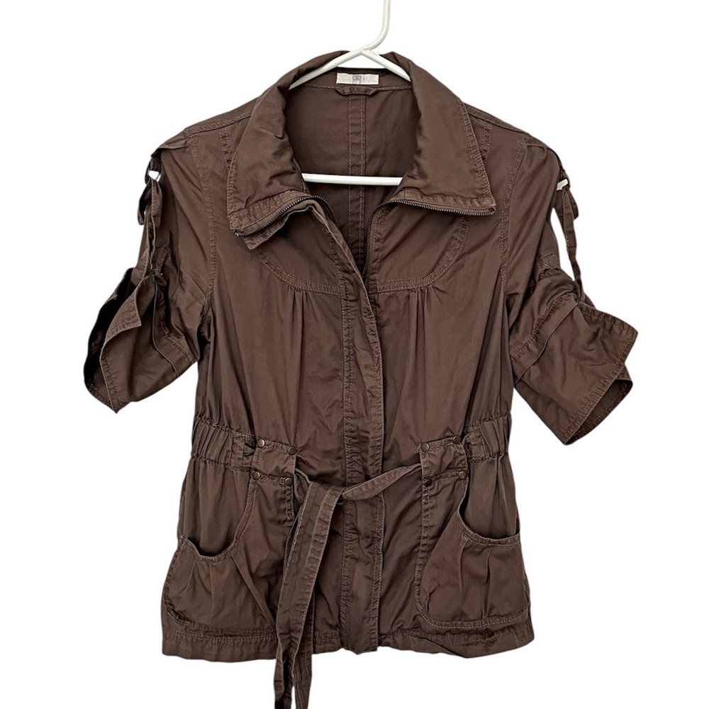 Light Brown Khaki Women's Utility Jacket